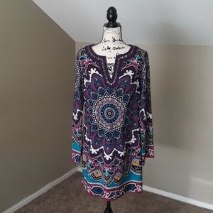 Nicole Miller Medallion Print Dress (flaw)